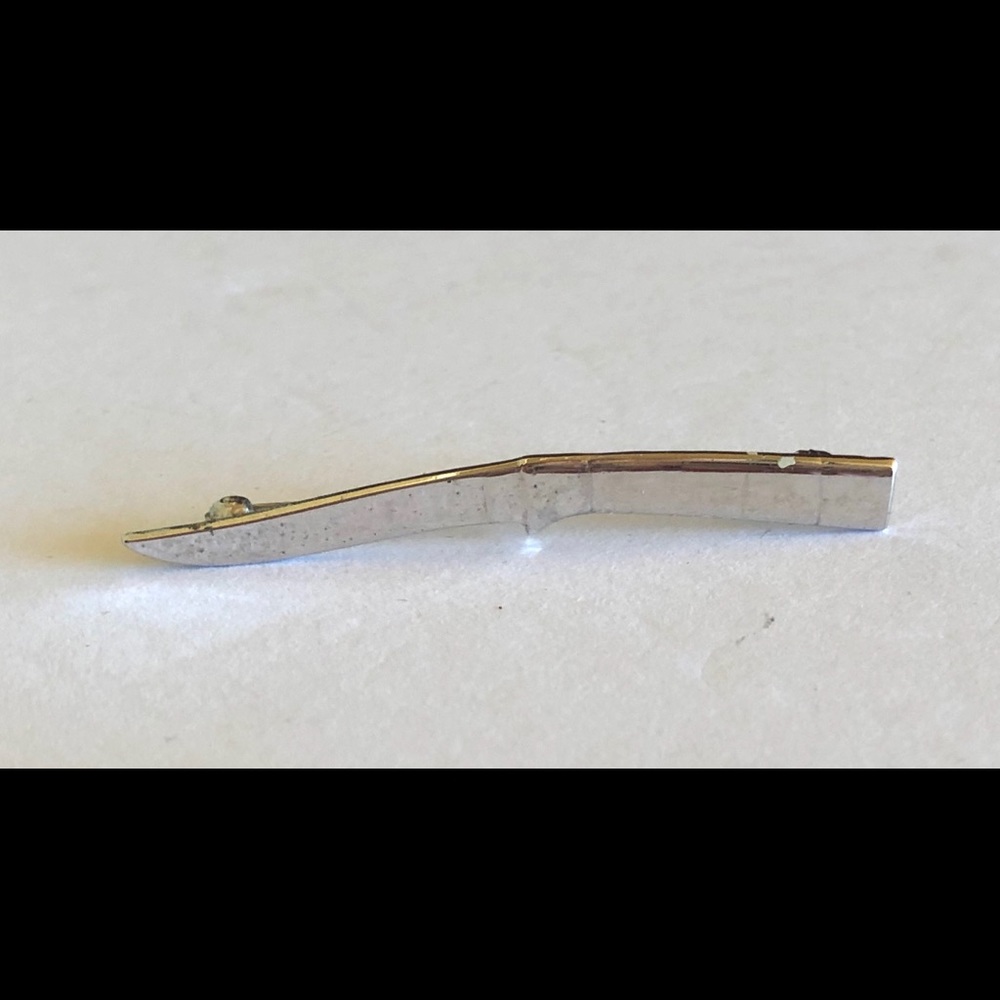 Vintage Silver Small Knife Brooch Pin